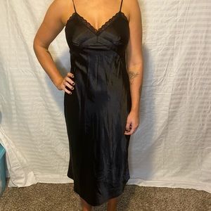 Black silky nightgown
